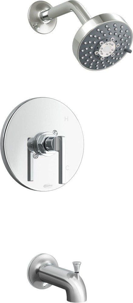 PROFLO PF1830G Pixley Tub and Shower Trim Package - Chrome