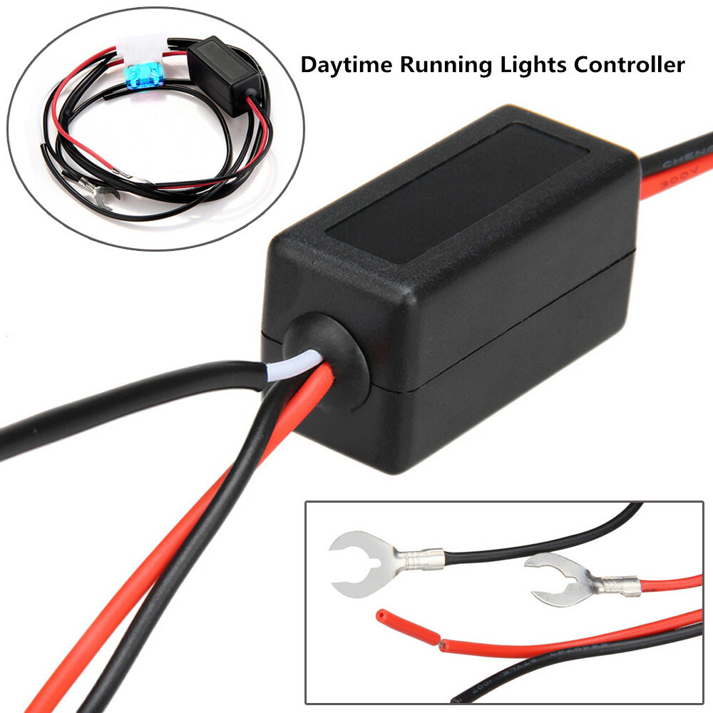 Car Led Daytime Running Light Automatic ON/OFF Control Module Switch Relay DRL