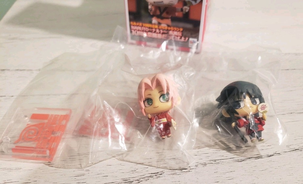 Megahouse Chimi Mega Petit Chara Land Naruto Shippuden Sakura and Sasuke