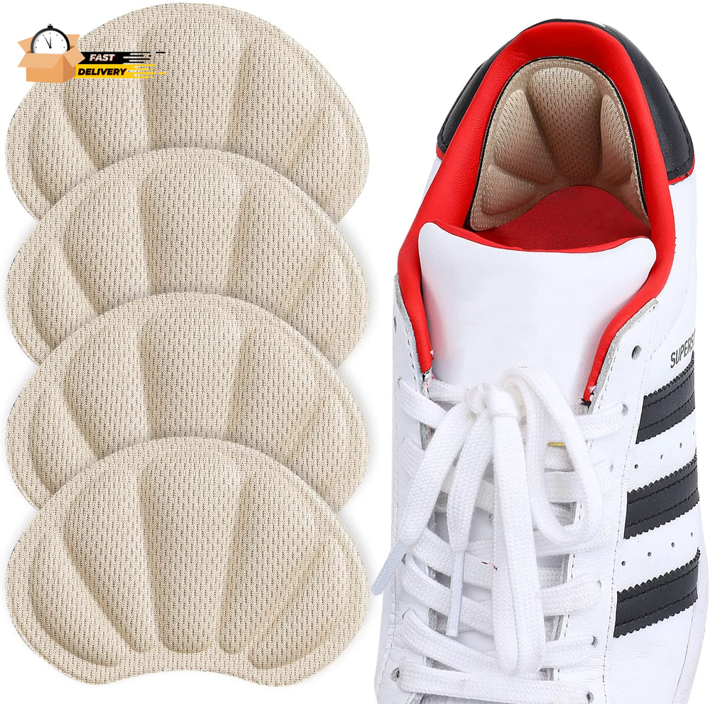 Back of Heel Cushion Inserts, Mesh Heel Grips Pads for Boots, Loose Shoe