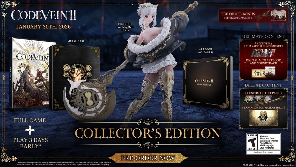 CODE VEIN 2 Collector's Edition- PC STEAM In Hand