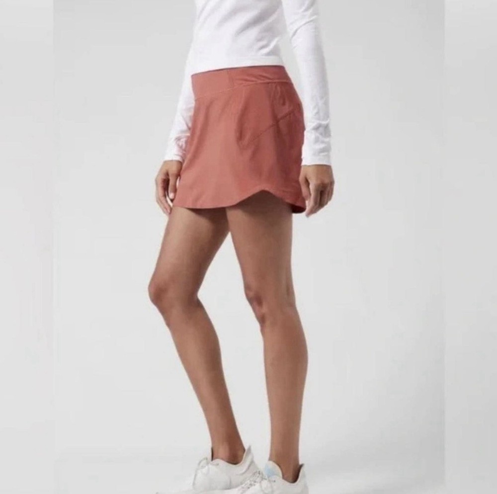 Athleta Run With It 14'' Skort Jupe Pink Rose size Small