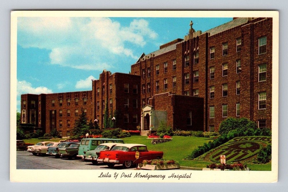 Michigan MI Battle Creek Leila Y Post Montgomery Hospital Vintage Postcard