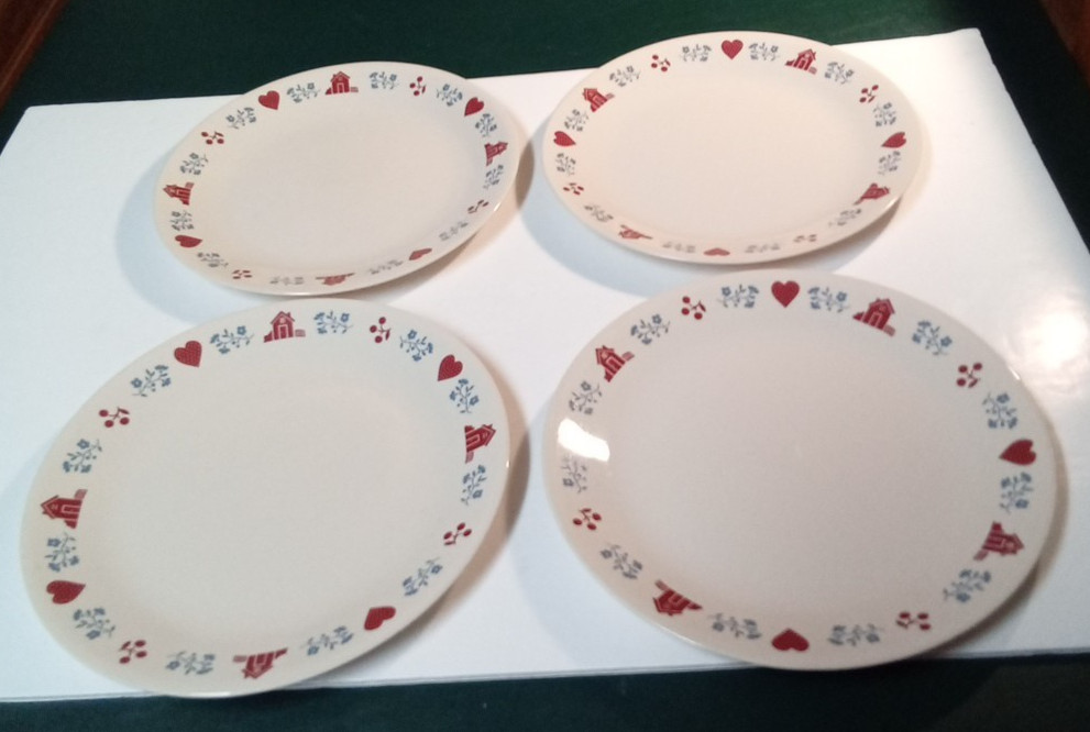 Corning Corelle Hometown Red Heart Schoolhouse 10-1/4