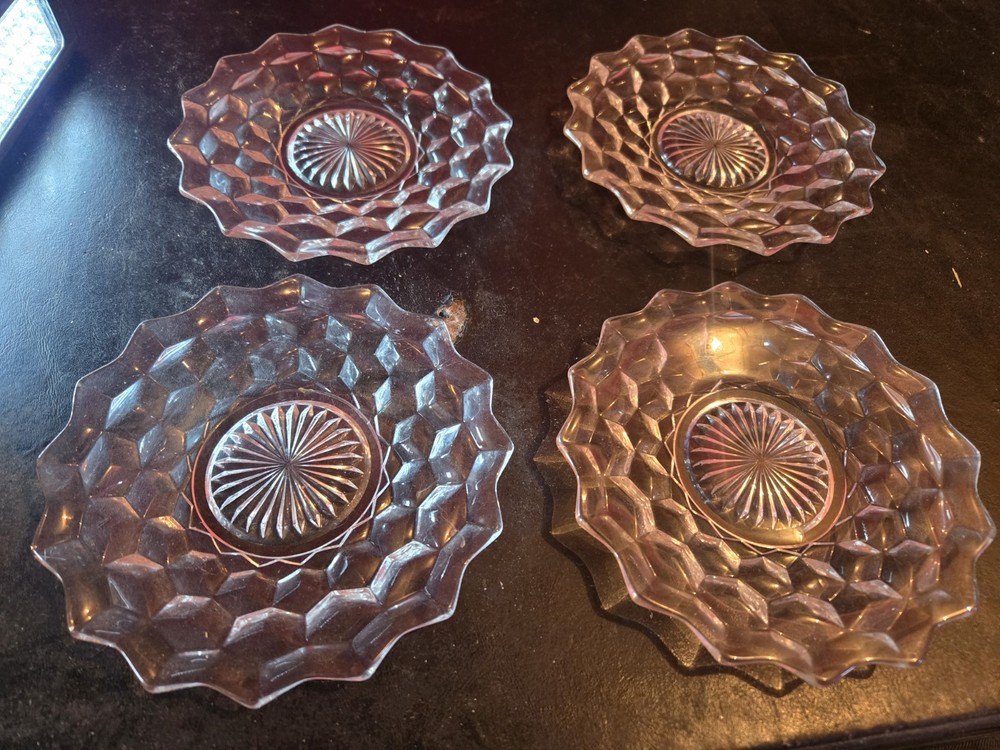 Set of 4 Fostoria American Bread & Butter Plates 6