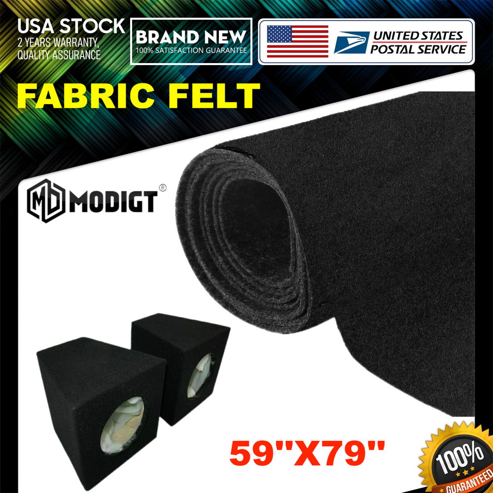 3㎡ Black Car speaker Underfelt carpet Fabric Underlay Floor Cabin Renovate
