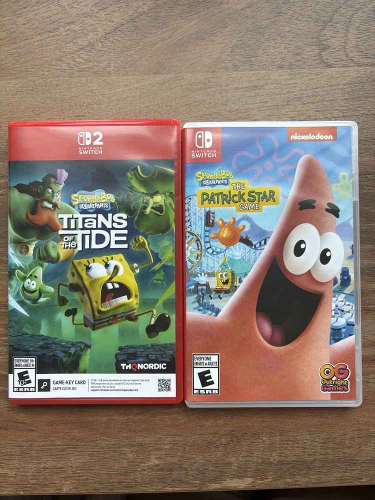 SpongeBob SquarePants Titans of the Tide - Nintendo Switch 2 + Patrick Star Game