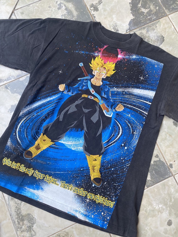 Rare Limited Bootleg Dragon Ball Z “Future Trunks” Double-Sided Graphic Tee
