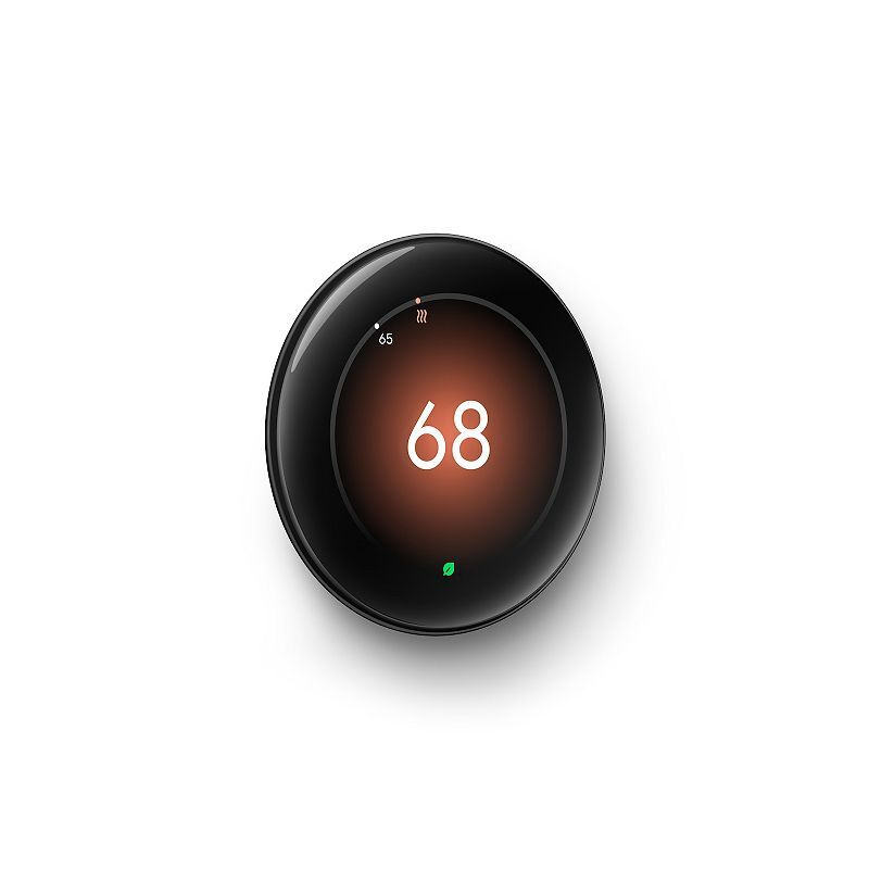 Google Nest Learning Thermostat (4th Gen) + Temp Sensor, Black