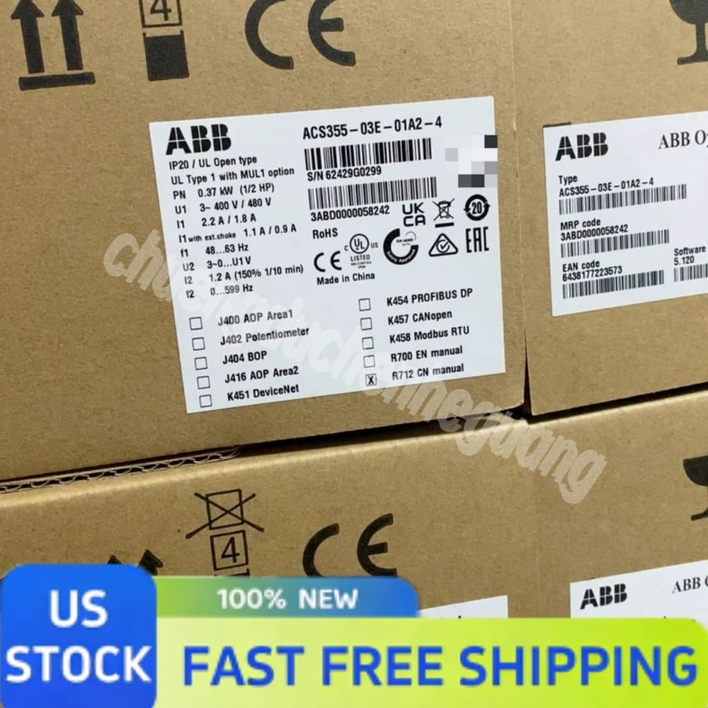 ABB ACS355-03E-01A2-4 Inverter Unopened NEW In Box Spot Goods US Quick Ship
