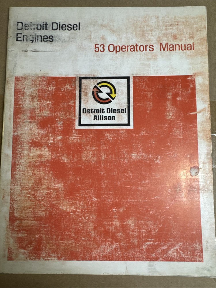 Detroit Series 53 Diesel Engine Operator's Manual