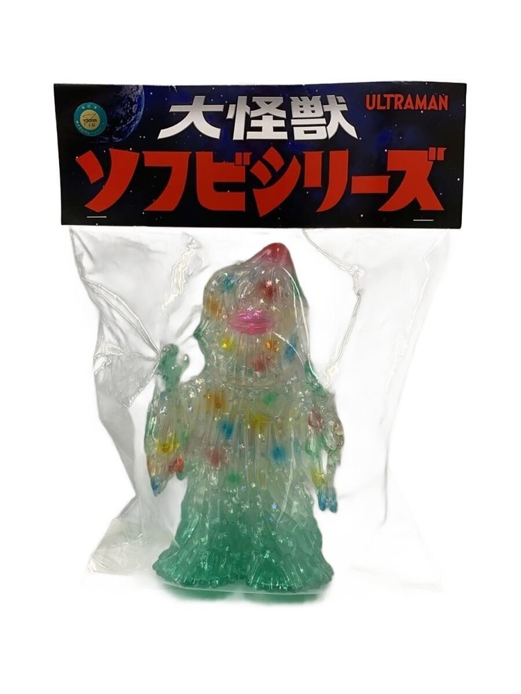 Three Wax Large Monster Soft Vinyl Series Zazan Clear Rainbow Figure From Japan