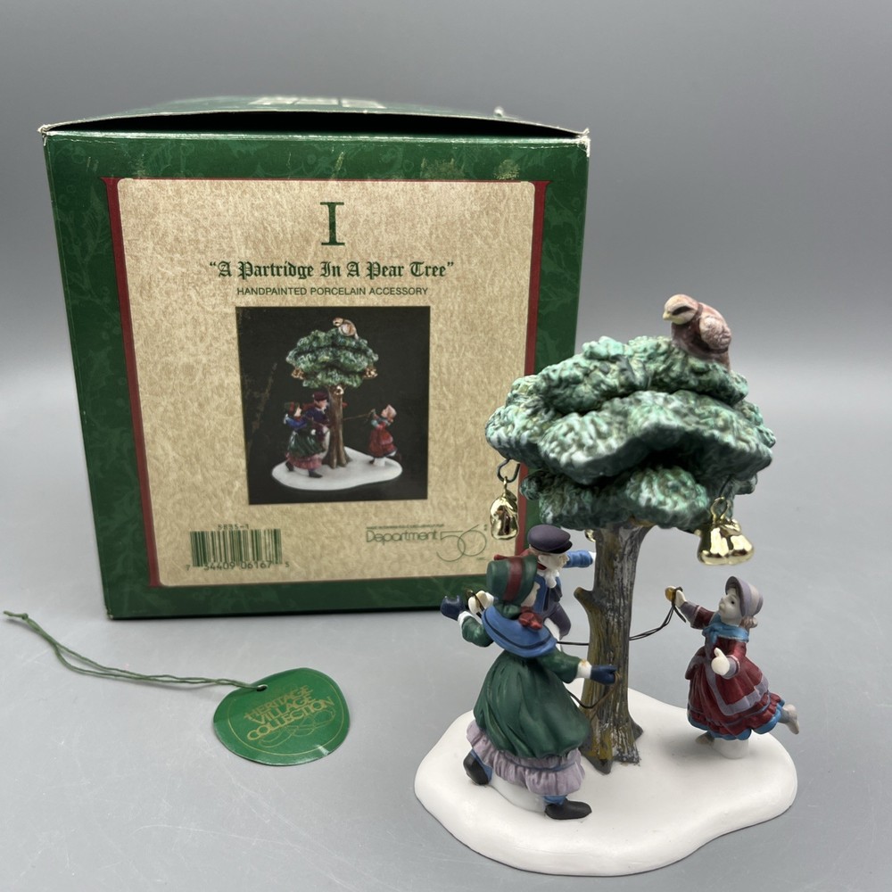 PARTRIDGE IN A PEAR TREE Dept 56 Heritage Village 12 Days Of Dickens Village 1st