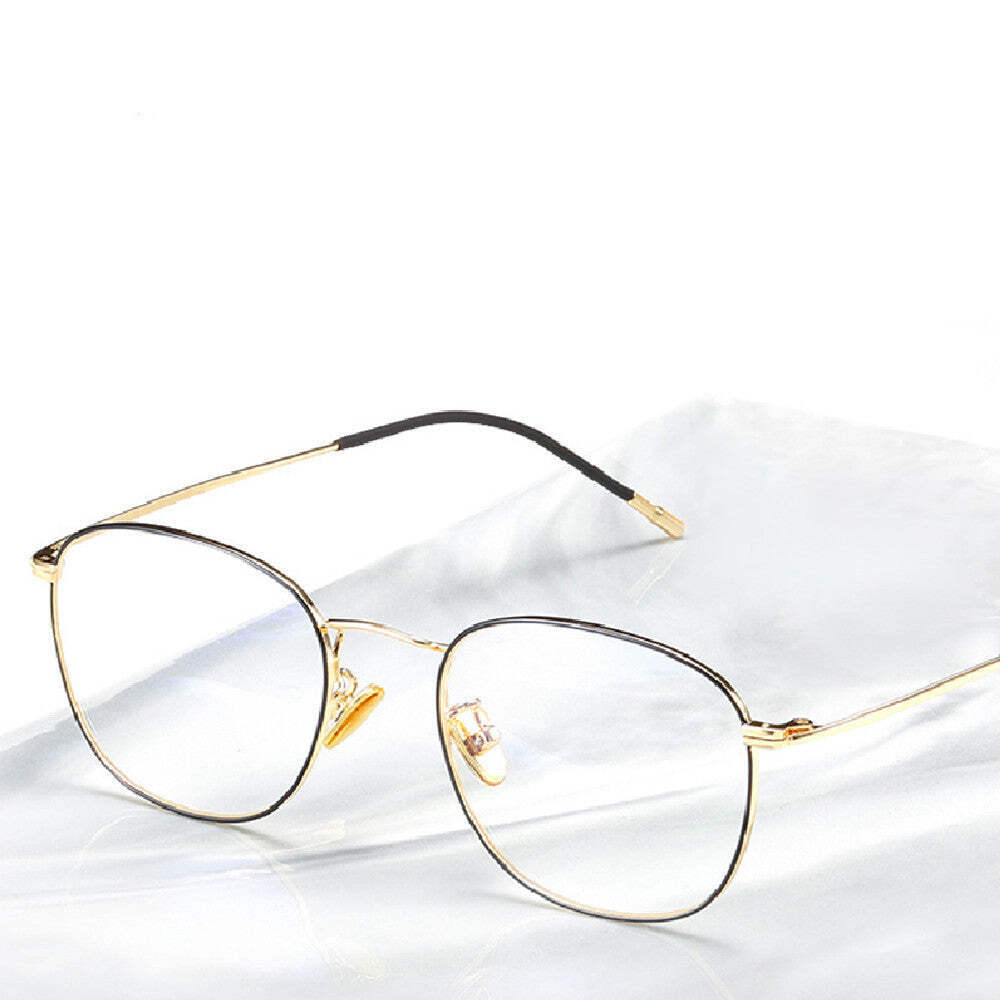 Stylish Metal Frame Blue Light Blocking Glasses for Eye Comfort