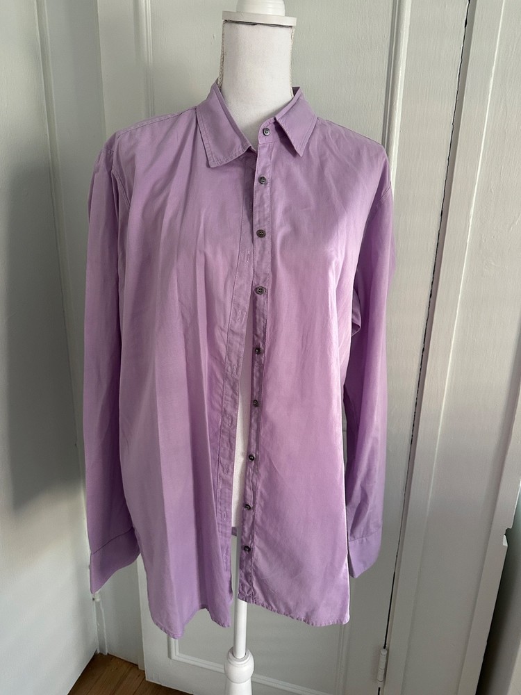Xirena Purple Button Down Shirt Size L Large