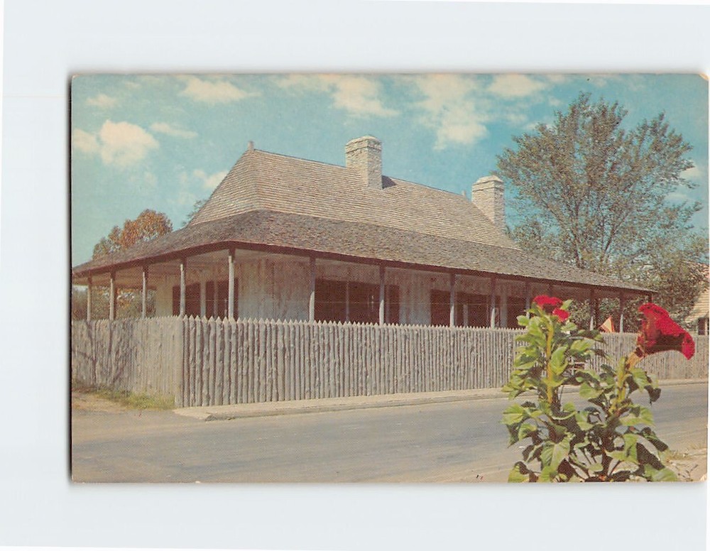 Postcard Bolduc House Ste. Genevieve Missouri USA