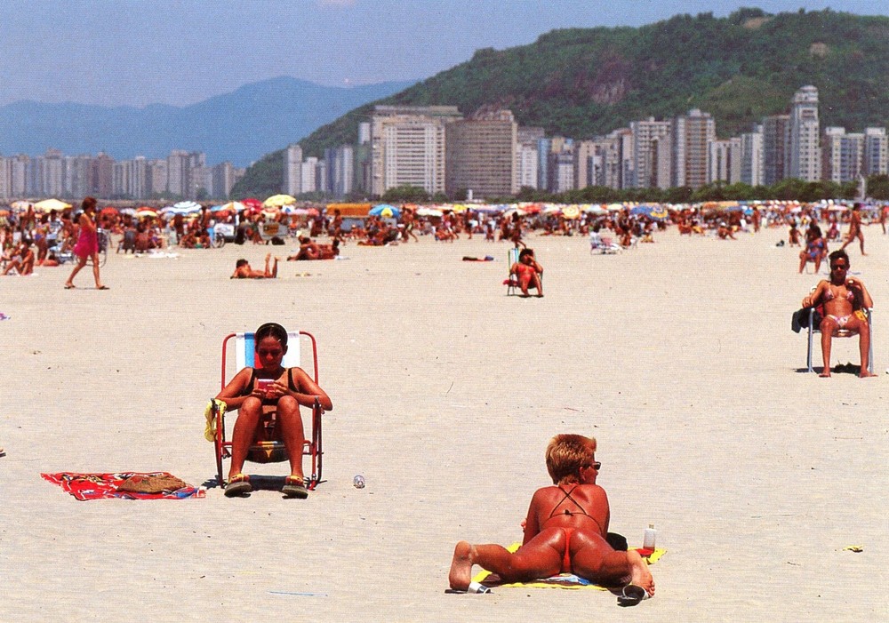 Embare Beach, Sao Paulo, Brazil, UNP, VG Cond --POSTCARD