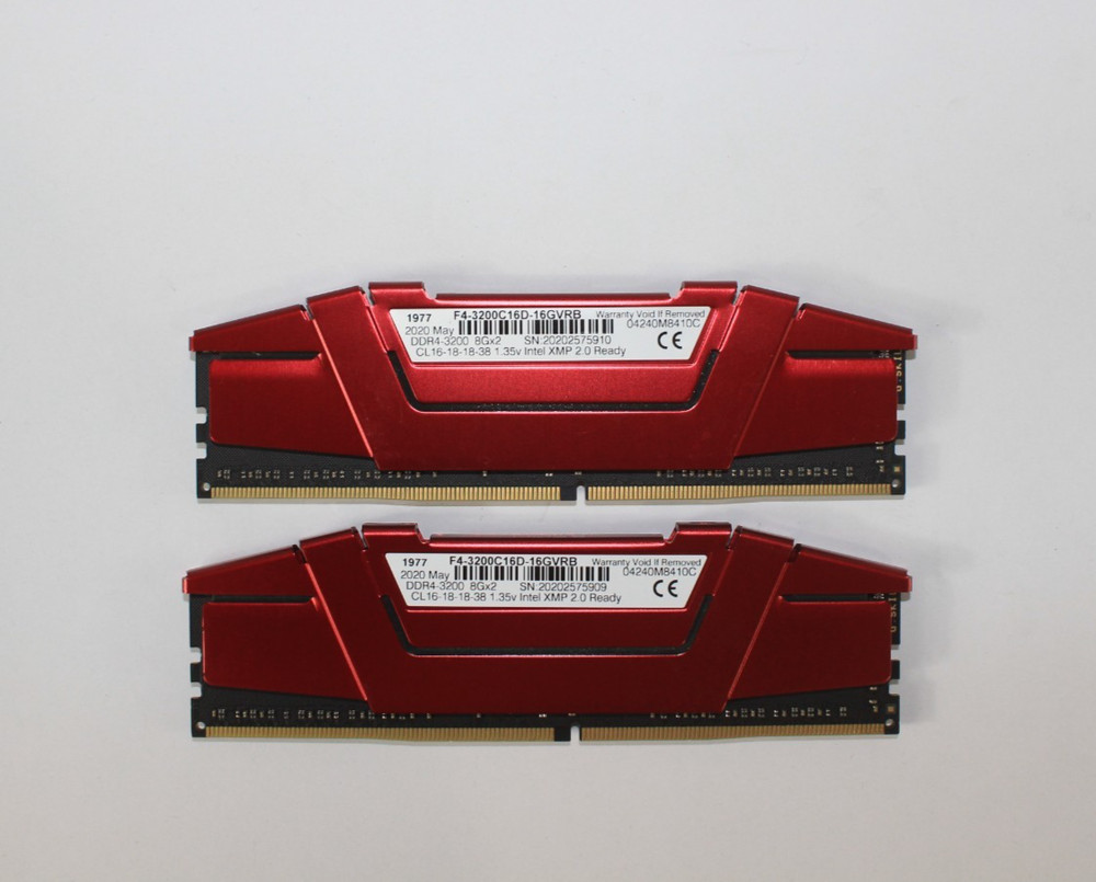G. SKILL Ripjaws V 16GB (2x8GB) DDR4 RAM F4-3200C16D-16GVRB Intel XMP 2.0 Ready