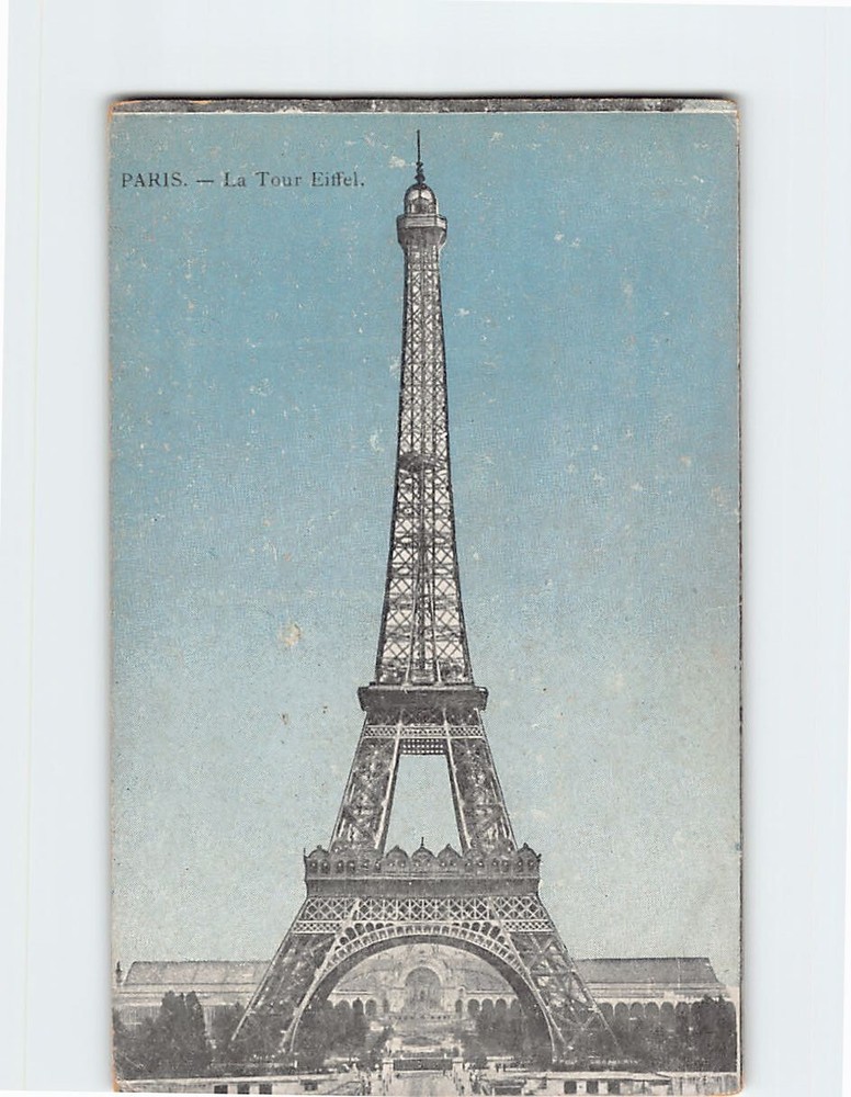 Postcard La Tour Eiffel Paris France
