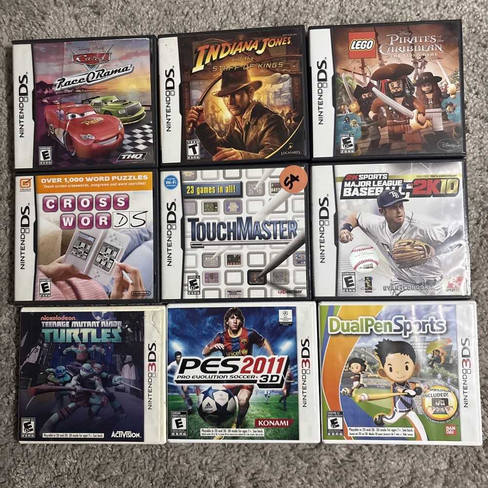 Lot of 9 DS & 3DS Games AS IS Read Description!!!