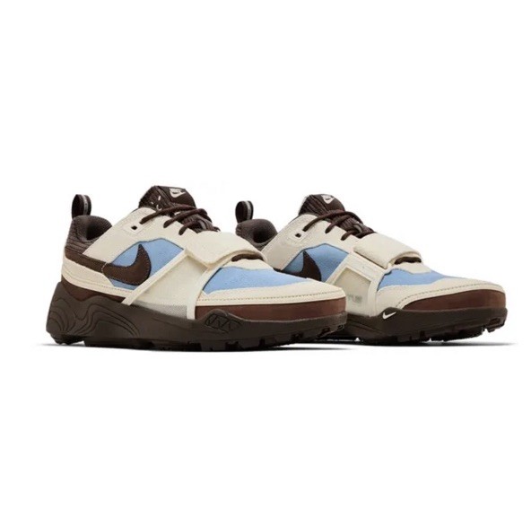 Nike Zoom Field Jaxx Travis Scott Leche Blue Brown Cream 2025 Men's Sneaker
