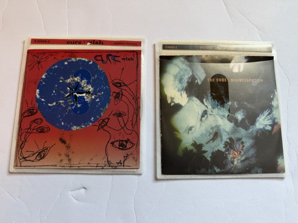 The Cure 2 CD Lot Wish/Disintegration READ!