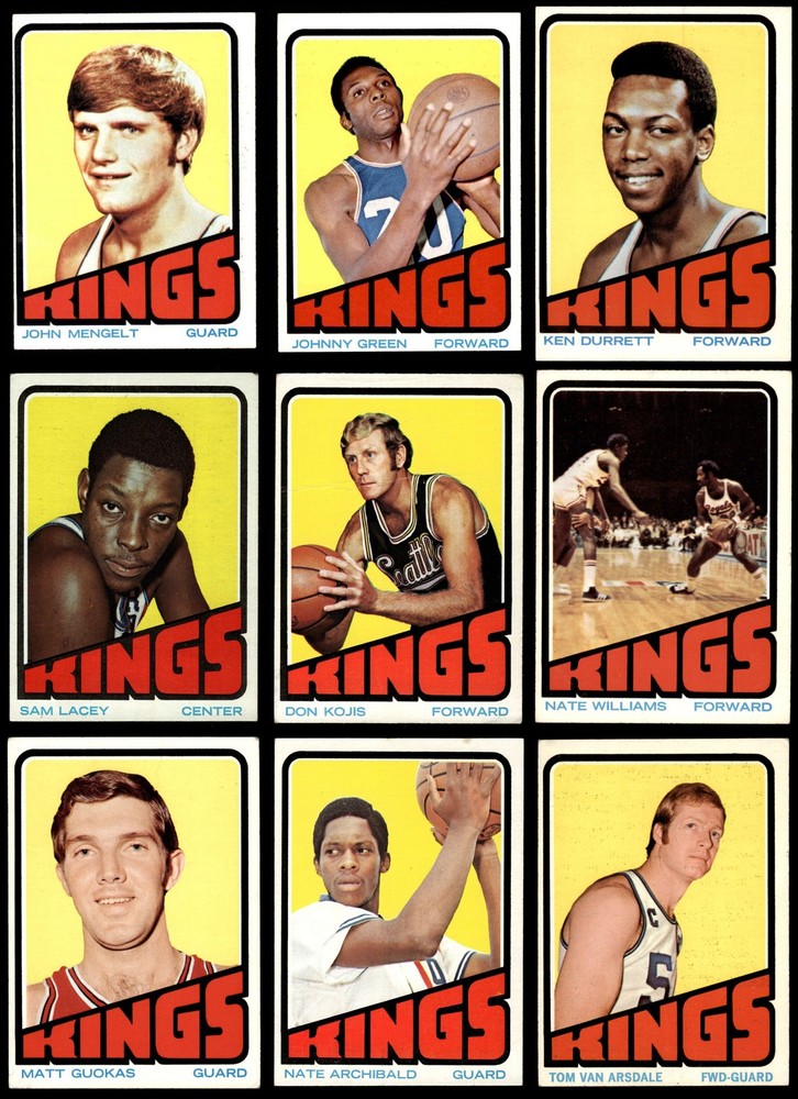 1972-73 Topps Kansas City-Omaha Kings Team Set 3.5 - VG+ 7239065