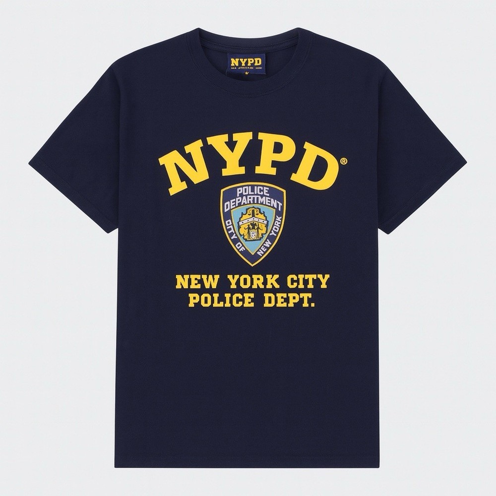 NYPD T-Shirt XL New York City Police Department Navy Blue Official Vintage 2006