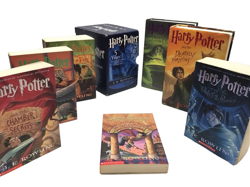 HARRY POTTER 7 BOOK SET 1-5 PB Box Set 6-7 Hardcover First American Editions