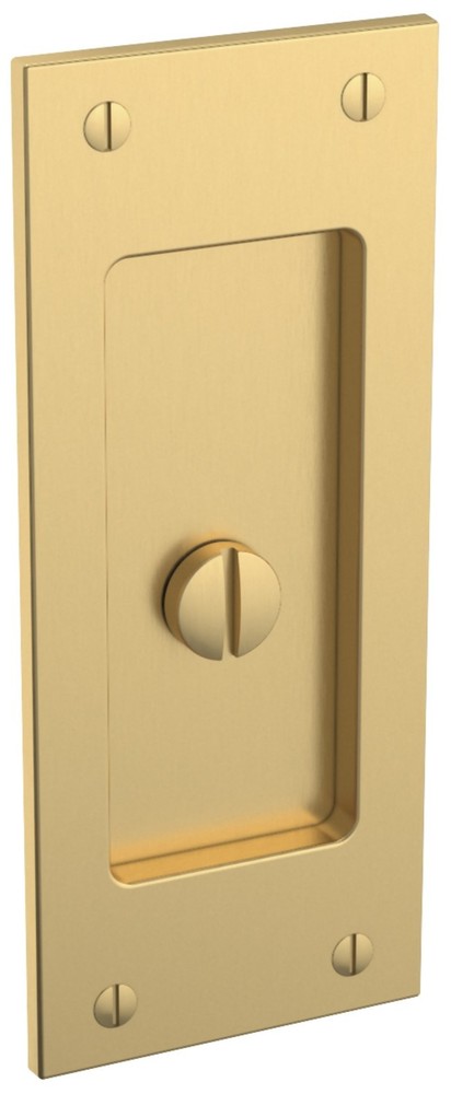 Baldwin PD006.PRIV Santa Monica Privacy Pocket Door Lock - Brass