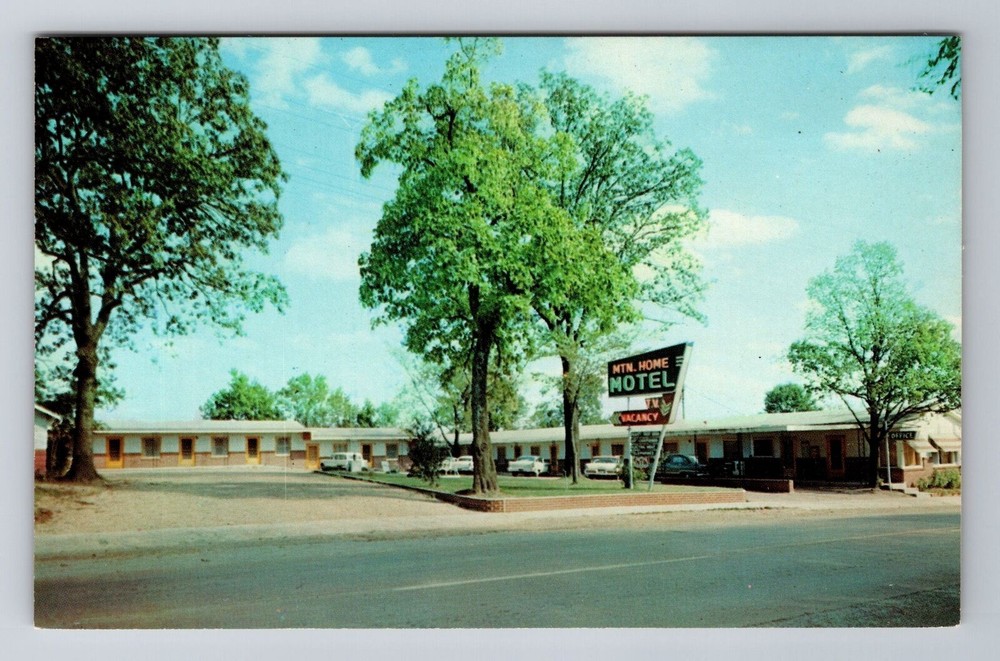 Mountain Home AR-Arkansas, Mountain Home Motel, Advertising, Vintage Postcard