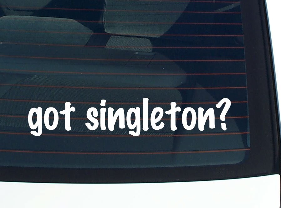 Got Singleton Funny Last Name Car Decal Bumper Sticker Vinyl Window Pride