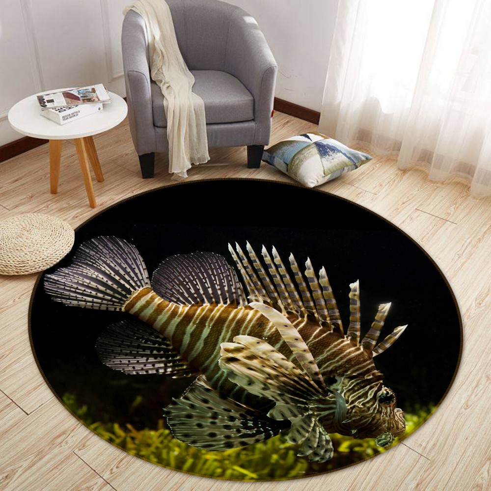 3D Underwater Fish O1606 Animal Non Slip Rug Mat Elegant Photo Carpet Fay