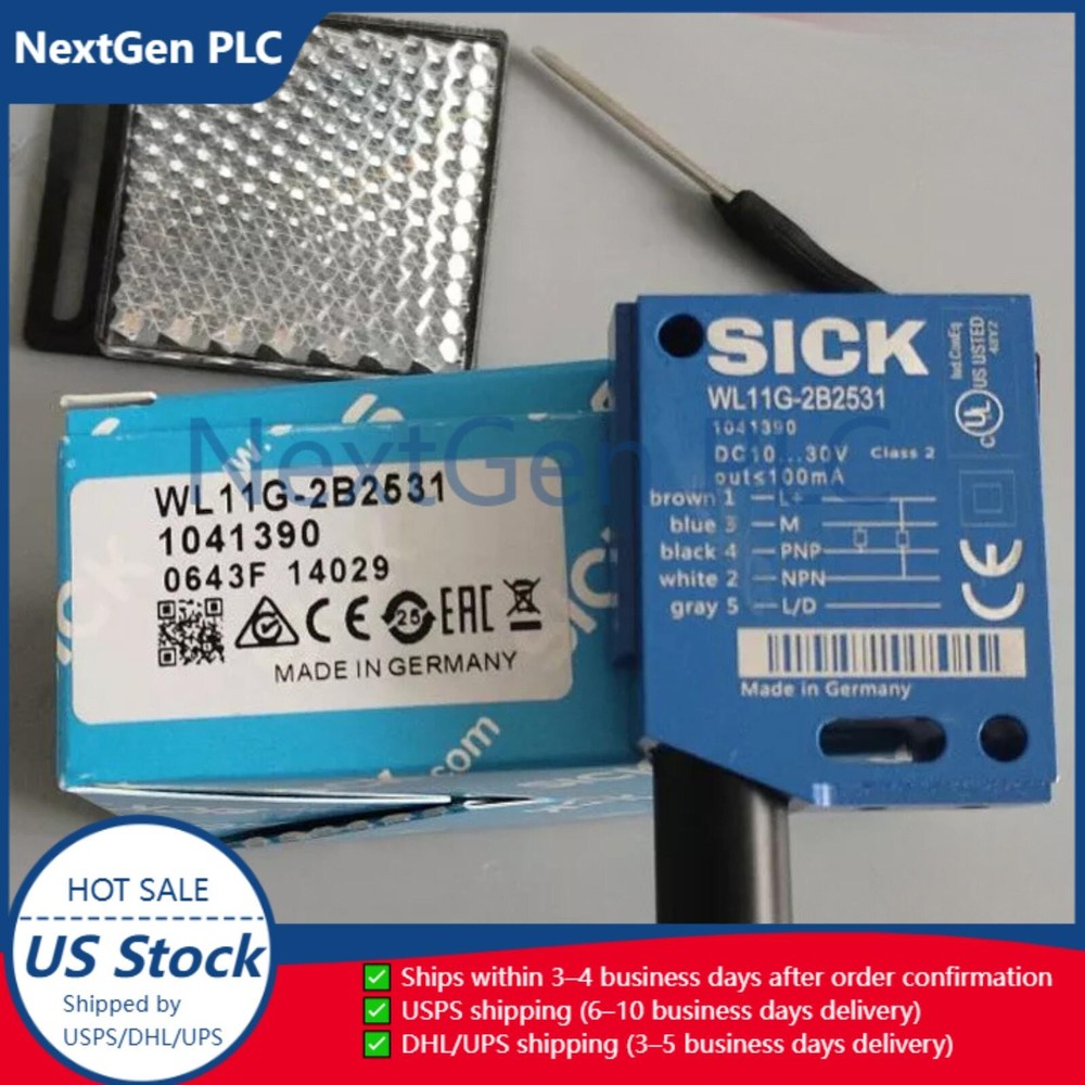 NEW SICK WL11G-2B2531 1041390 WL11G2B2531 Photoelectric Retro-reflective Sensor