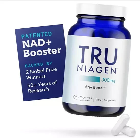 TRU NIAGEN 300mg | Patented Nicotinamide Riboside NAD+ Supplement | 90 Ct