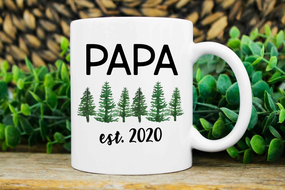 New Papa Gift Personalized New Papa Mug Promoted To Papa Papa Est Mug New
