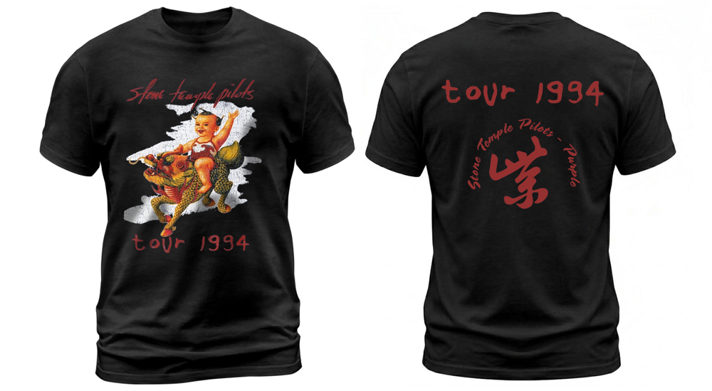 Stone Temple Pilots Purple Tour 1994 Men's T Shirt Rock Music Merch