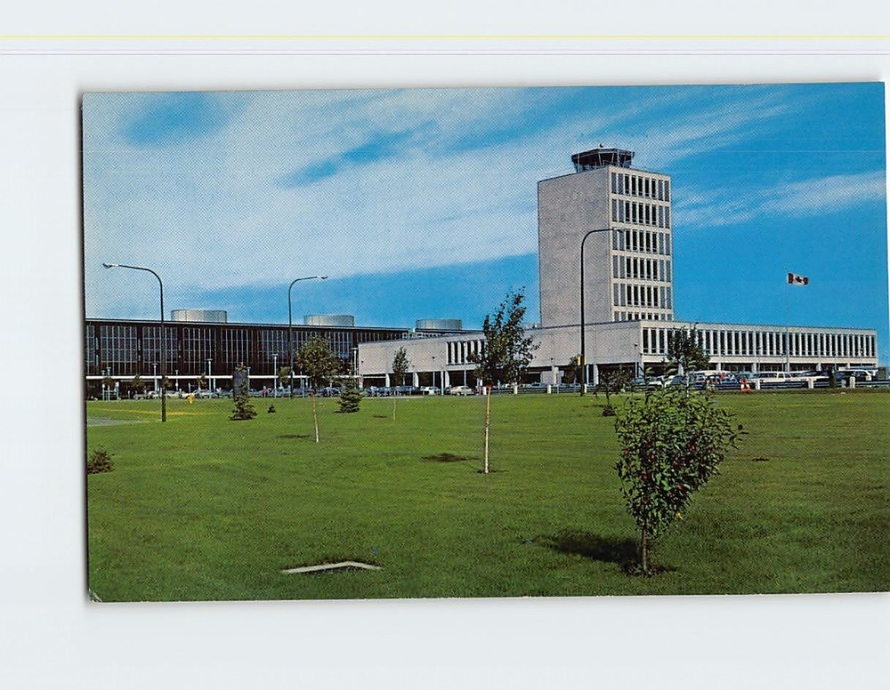 Postcard Administration Building International Airport Winnipeg Canada