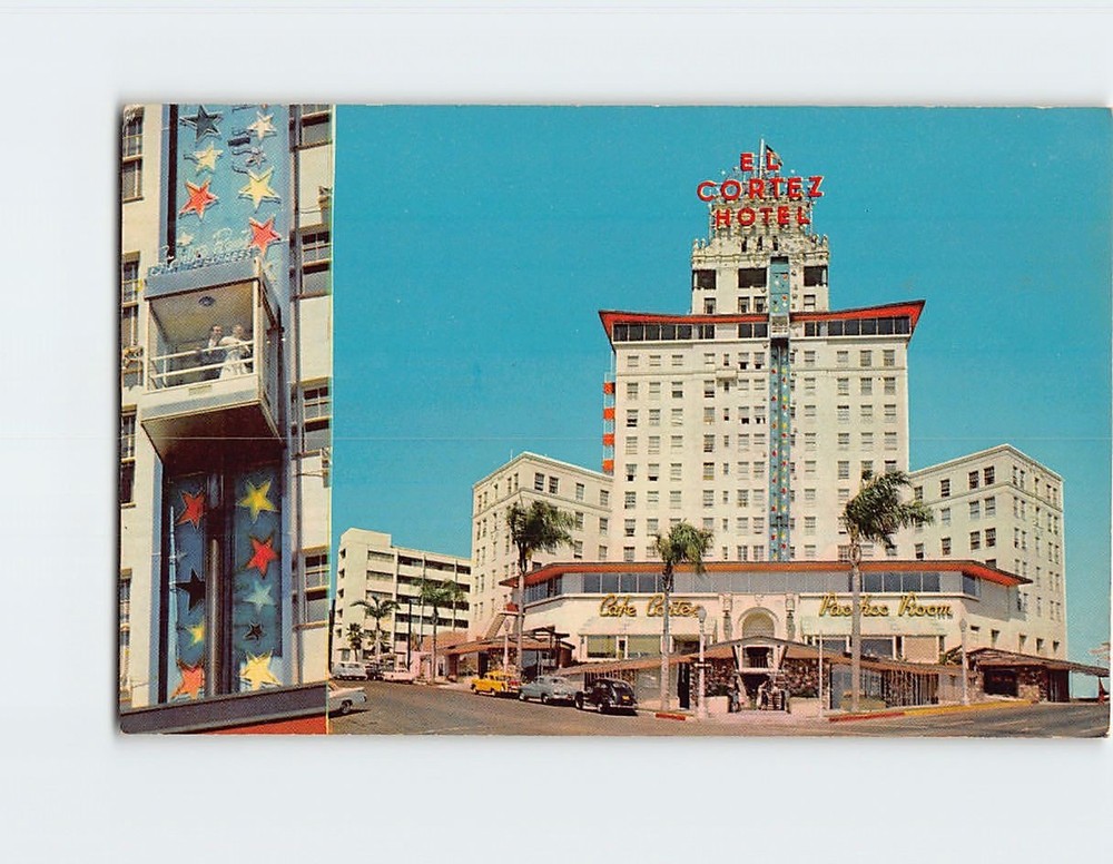 Postcard El Cortez Hotel San Diego California USA