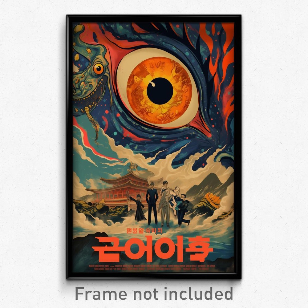Korean Movie Poster - Fabulous Tornado (Korea Psychedelic Art Retro Film Print)