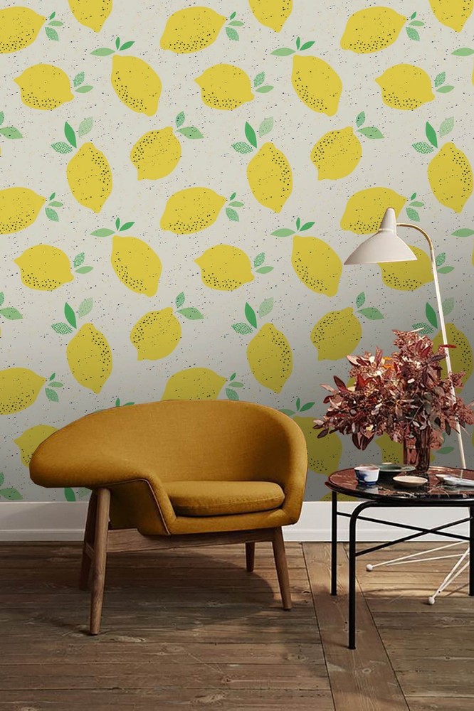 3D Fruit Lemon Pattern Wall Murals Wallpaper Murals Wall Sticker