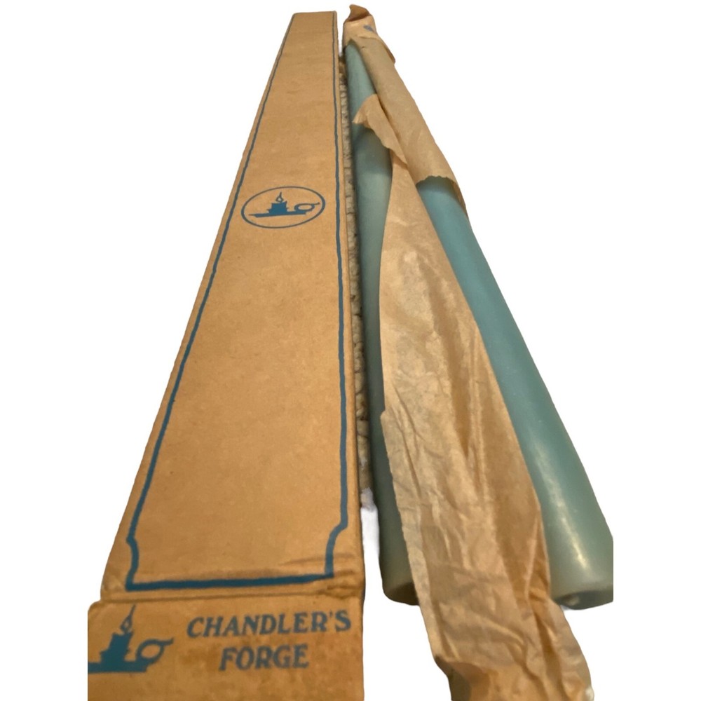 Vintage Chandler's Forge 24x7/8 Inch Hand-Dipped Blue Taper Candles