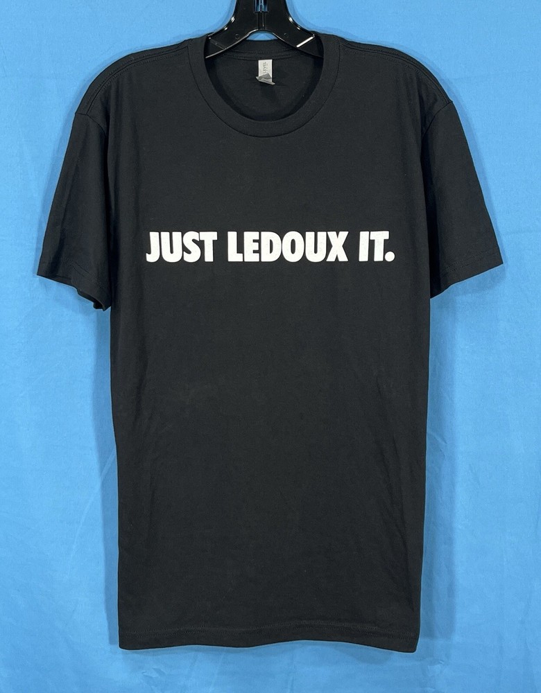 NEXT LEVEL Black Jersey Knit Just Ledoux Bull Rider Rodeo Tee M