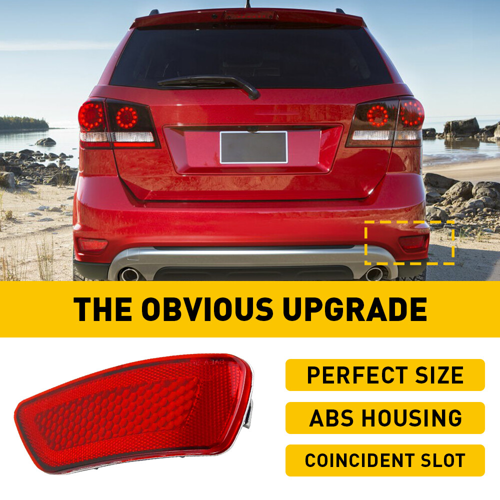 2012-2015 Dodge Journey Right Rear Passenger Red Bumper Reflector Light AVP