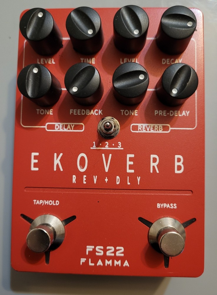 Flamma FS22 Ekoverb Stereo Delay Reverb Pedal Tested And Working