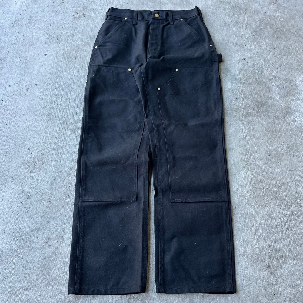 Y2K Vintage Black Carhartt Double Knee Carpenter Work Pants