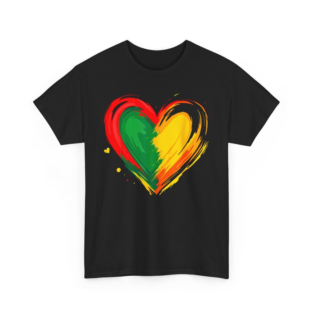 African Heart Shirt, Black History Month African American Women Men T-Shirt