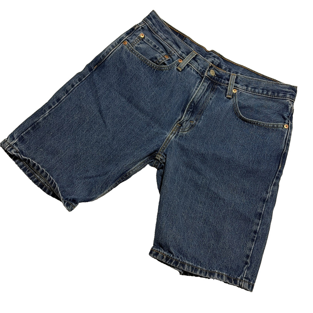 Levi’s 405 Denim Shorts Men's 34 Light Wash Blue Classic Fit Casual Medium Wash