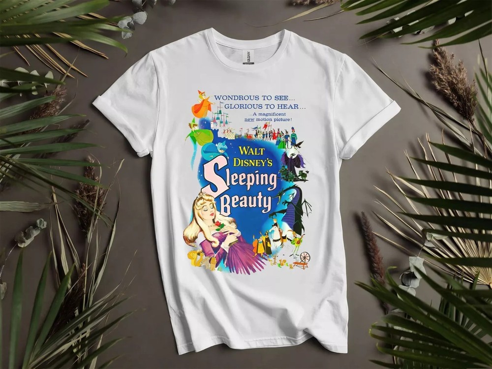 Disney Sleeping Beauty Aurora T-shirt Size S - 5XL Gift For Friends, Kids