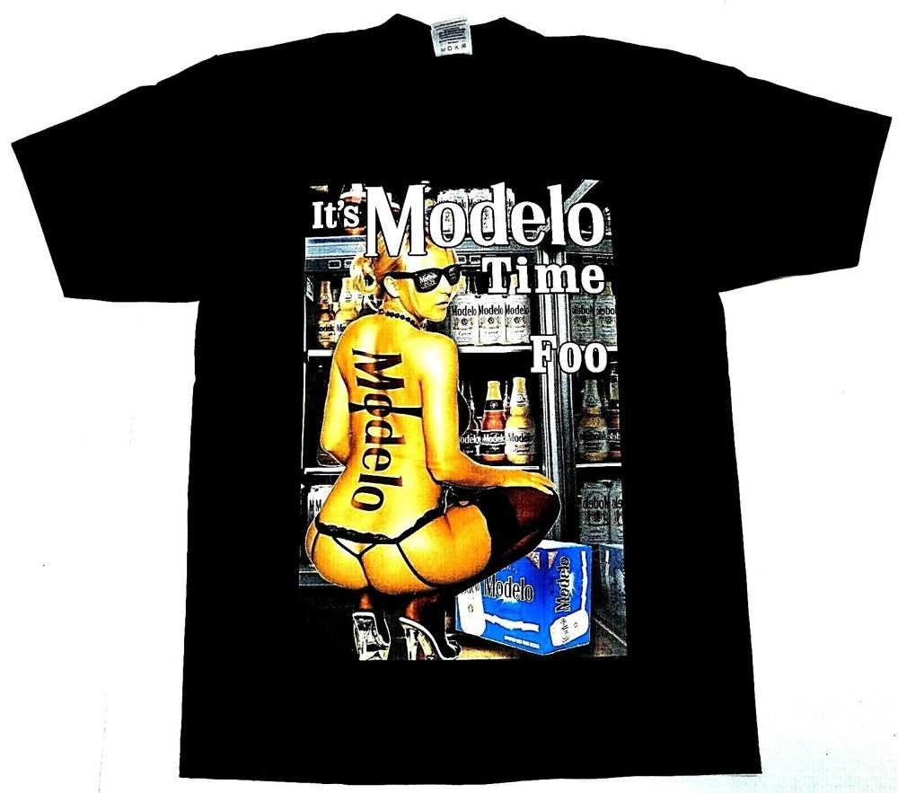 IT'S MODELO TIME FOO T-shirt Mexico Cerveza Mexican Beer Men's Tee New